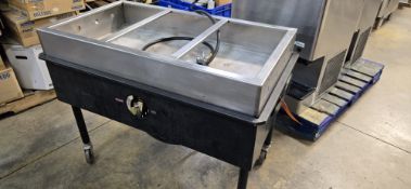 STAINLESS STEEL COMMERCIAL STEAM TABLE