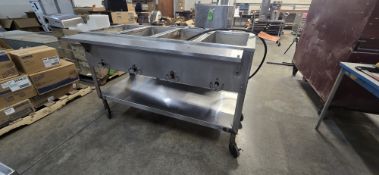 STAINLESS STEEL COMMERCIAL STEAM TABLE