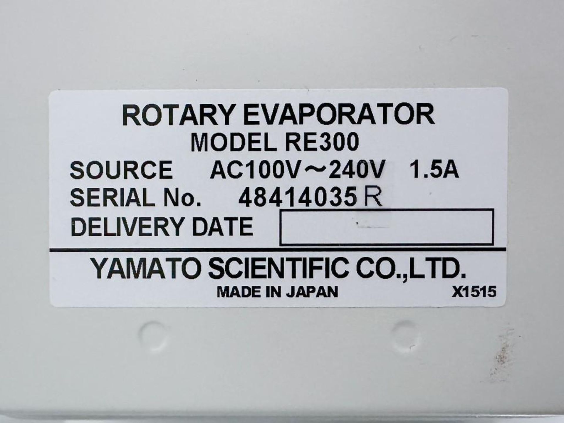 Yamato Rotary Evaporator (RE300) + Water Bath (BM500) - Image 10 of 10