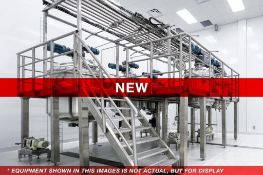 NEW – Process Kitchen System, Jacketed, Vacuum, Multi Motion Mixing Kettles, Pumps and Mezzanine