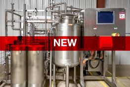 NEW IN CRATE - 250 Gal Cedarstone Pasteurizer and G&D 7x7H Stage Chiller