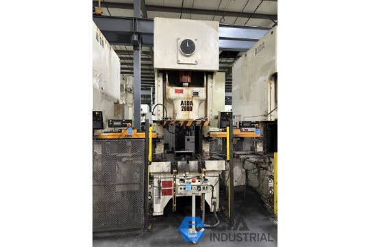 220 TON AIDA MODEL NC1-2000(2)E GAP FRAME PRESS; S/N C0420-0996, 9.84” STROKE, 25-50 SPM, 17.72” - Image 2 of 15