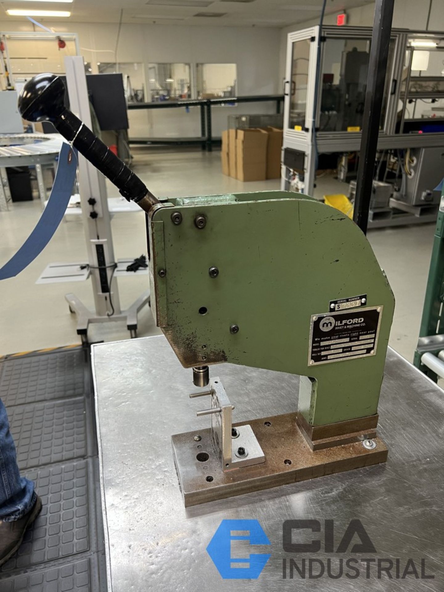 MILFORD RIVET MODEL 216 ARBOR PRESS; S/N 315