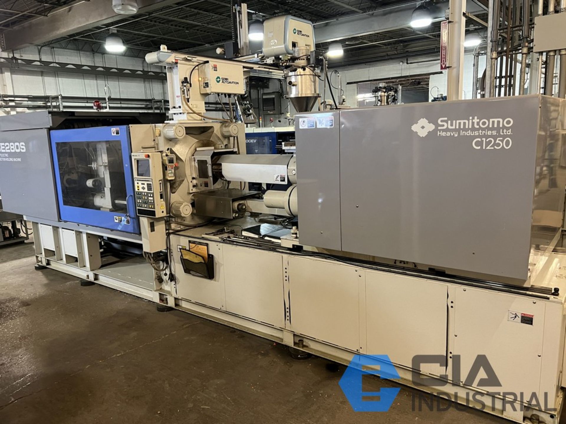 Sumitomo Injection Machine Control { Group of lots: 84, 85 } 2005 - 280 TON X 12.3 OZ. SUMITOMO MODEL ...