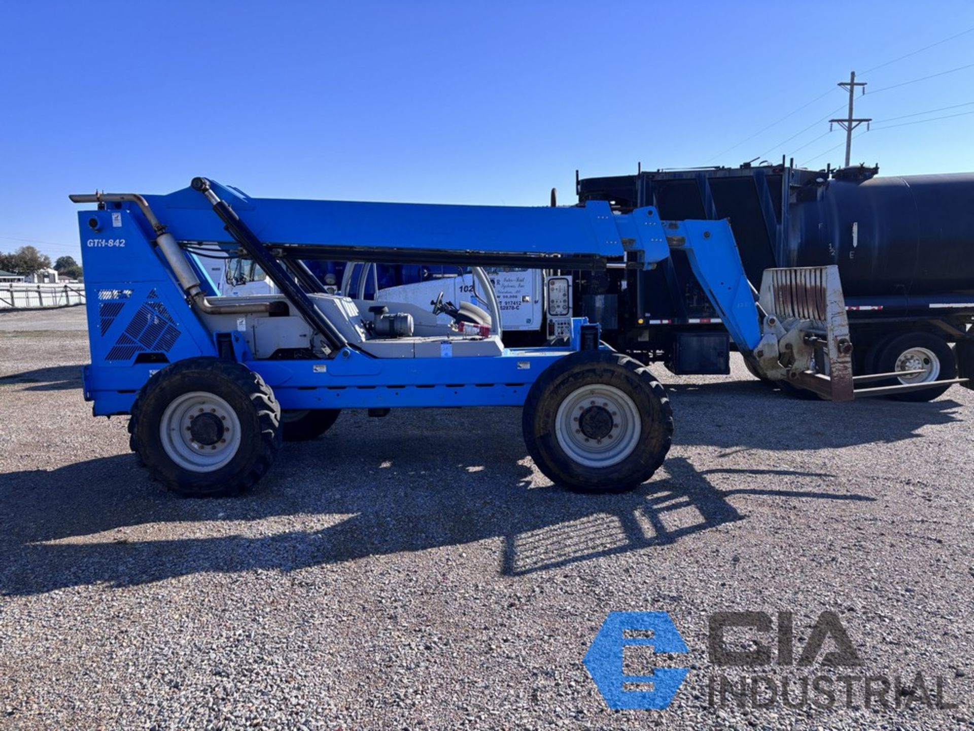 8,000 LB. GENIE MODEL GTH-842 FOUR-WHEEL DRIVE TELEHANDLER; S/N ...