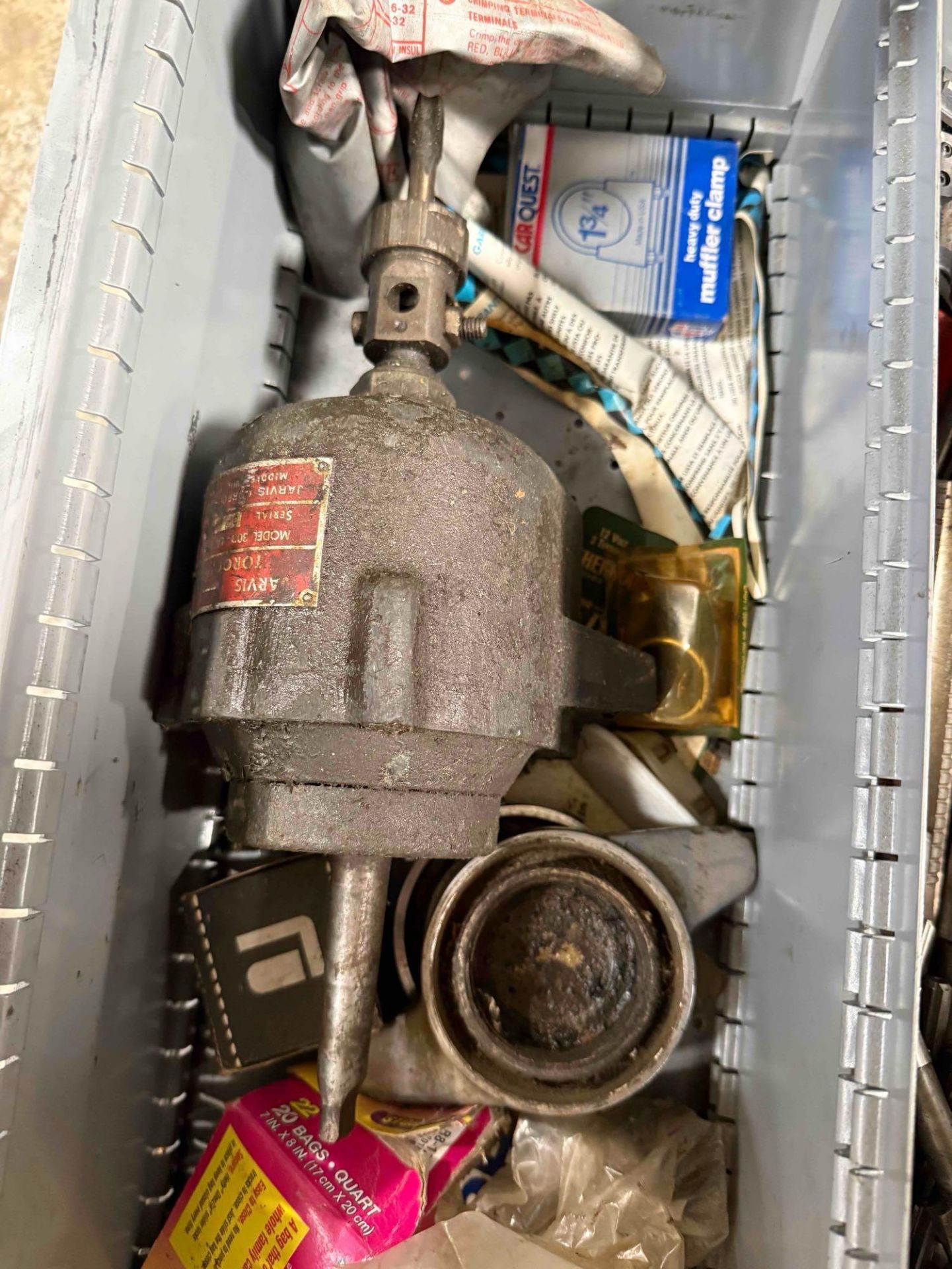 Reamer Threading Machine Contents of Drawer, Reamers & Geometric Threading Heads