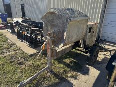 Towable concrete/mortar mixer - gas engine