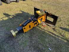 GIYI skid steer mounted post driver, Model: D680