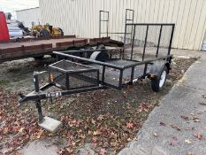 2017 CARRY-ON 5.5' x 9' utility trailer, wire mesh floor and ramp gate - 4YMBU0911HG011100