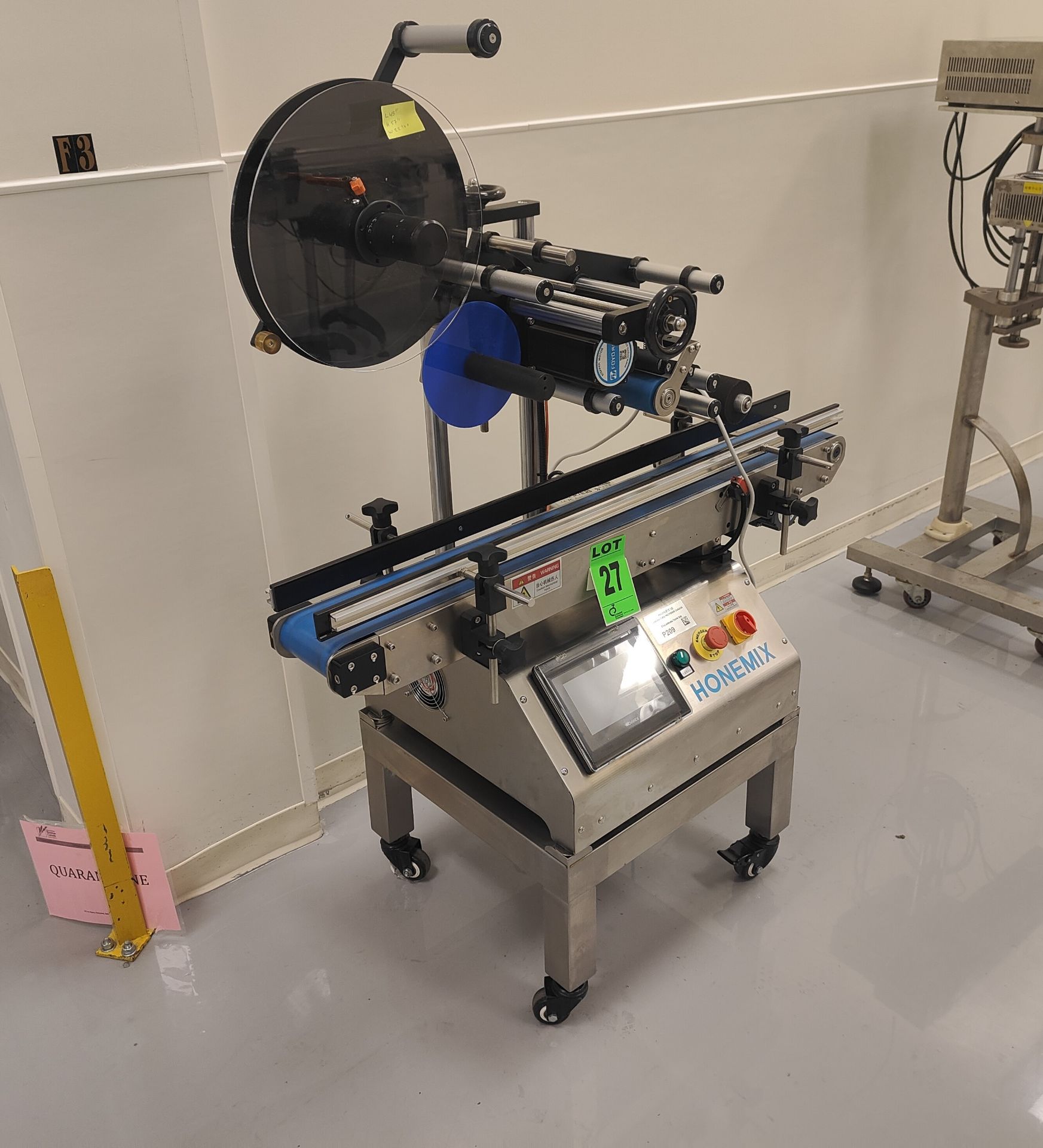 HONEMIX Semi-Automatic Self-Adhesive Sticker Label Applicator for flat ...