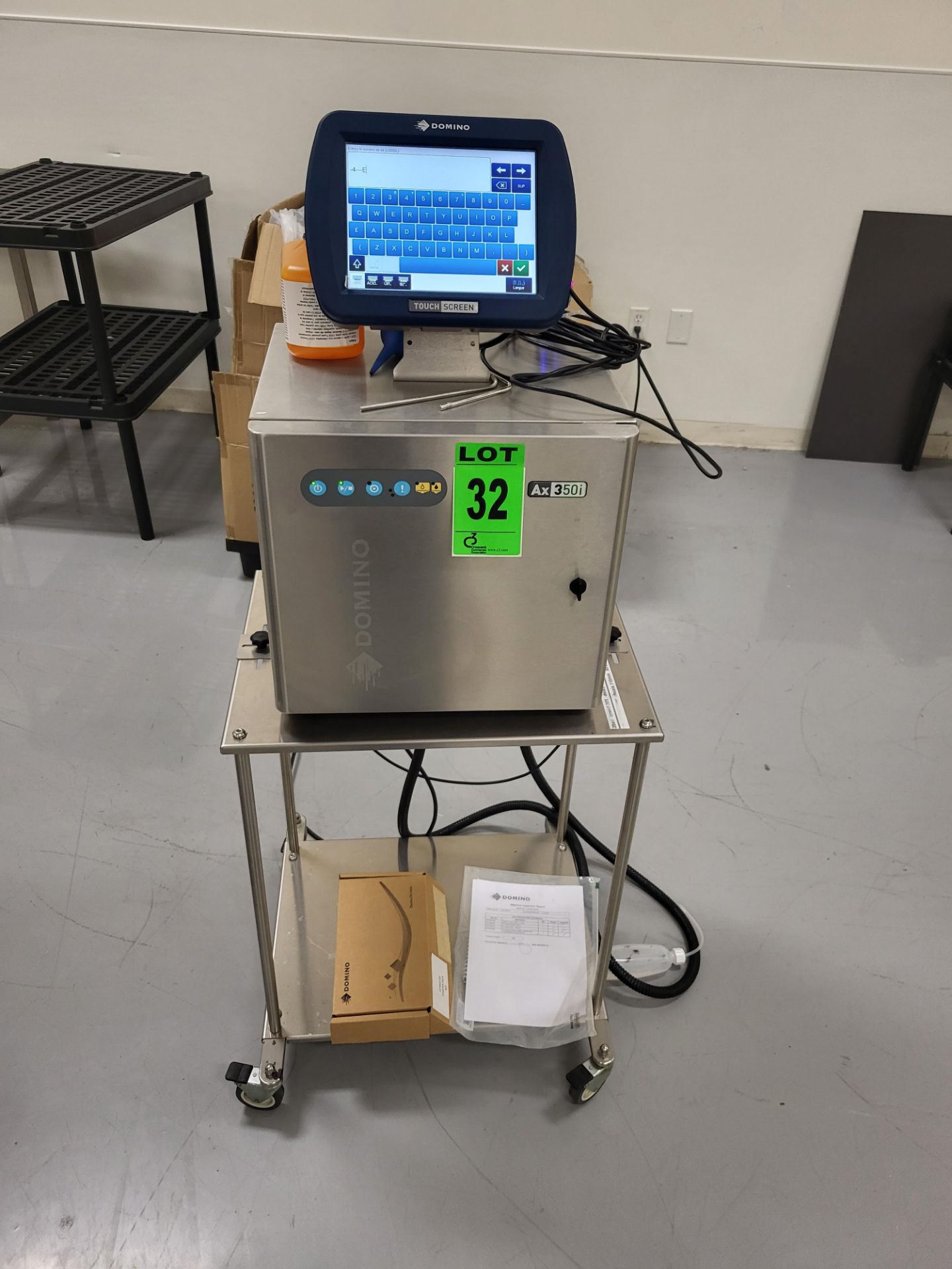 DOMINO Mod. AX350i (2016) Continuous Inkjet Printer (CIJ) with ...