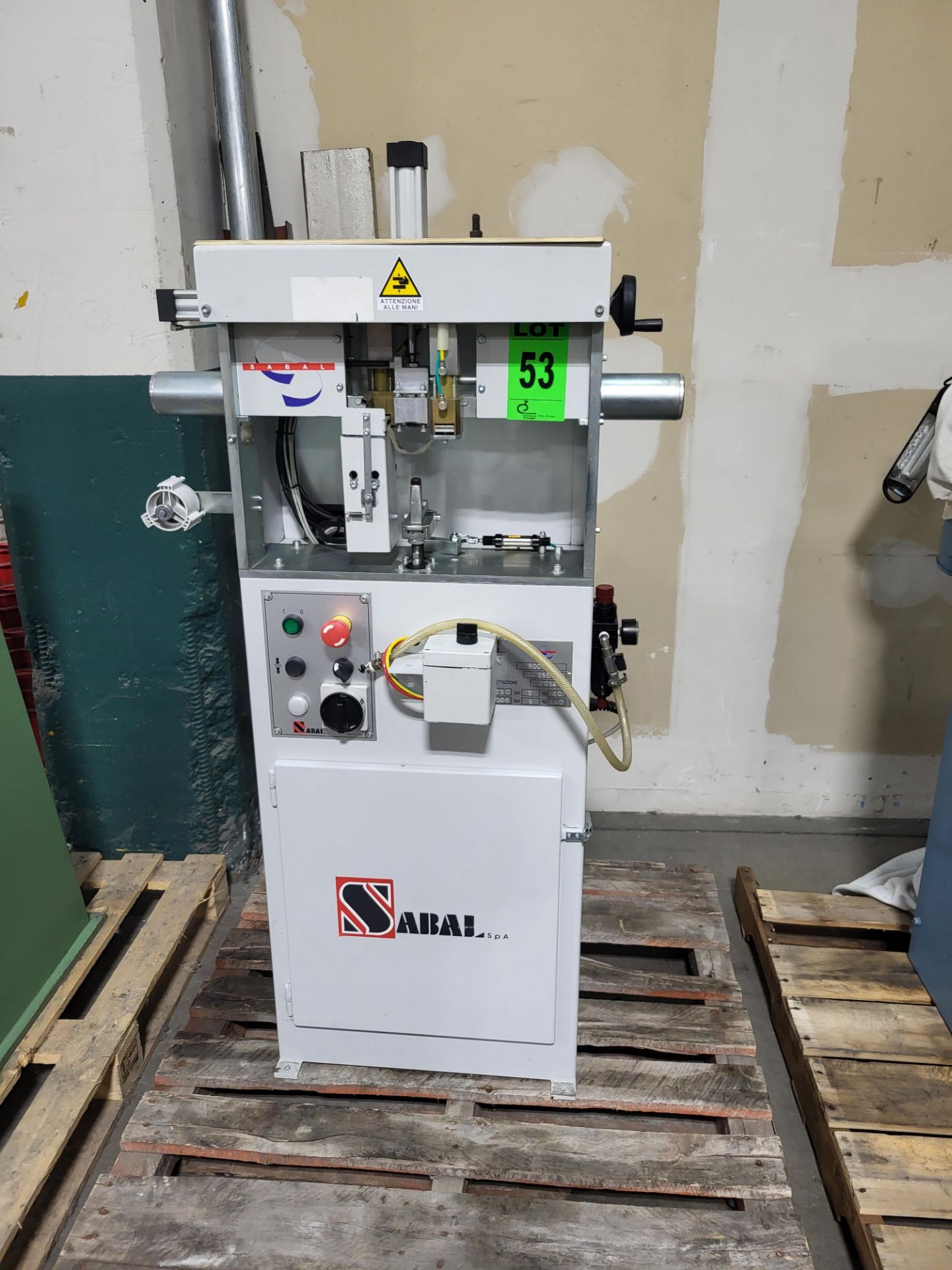 2014 SABAL mod. 8001 Insole Attaching Machine with Paper Tape, ser ...