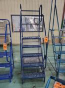 AGF BROME 4-Step Mobile Ladder Stand, 1-side rail