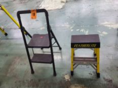 Lot of (2) Stepladders incl (1) FEATHERLITE mod. 6402 2ft Stepladder