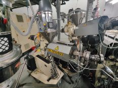 BREYER Extruder with MORETTO Hopper Loader mod. R3C42-K3 (2017), MORETTO mod. HM-15 Hopper, Hopper