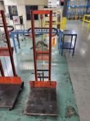 MAHAFFY mod. SLW-2020, 500lb Mobile Manual Lifting Trolley w/ mod. K1051 Work Winch