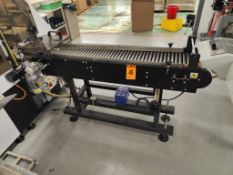 CERULEAN mod. TIC-615-25 Tube-In Transfer / Feeder Conveyor, adjustable height legs, vibration isola