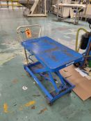 BISHAMON mod. BX25, ser. 01011696, 550lb cap. Manual lifting cart, Made in Japan