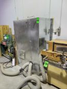 Industrial Dust Collector with Metal Enclosure, connected inlet tubes, ~30.5" x 31" D x 49" H