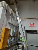 Heavy-Duty Aluminum Extension Ladder, Nom.L. 32', Ext.L. 29', 16-rungx2, CSA Certified Grade 1, ANSI