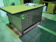 5-Drawer OFFICE SPECIALITY Steel Blueprints / Plans Cabinet, heavy-dutyCabinet approx dim. 47" W x
