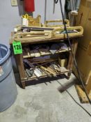 2-Level Wooden Storage CabinetApprox. dimensions: 33" W x 16-1/2"  D x 31" H