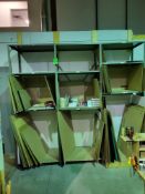 (3) Sections of Adjustable Metal Storage Shelving, with (8) uprights and (9) shelves (Contents Not
