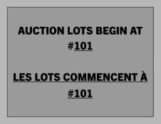 Auction Begins from Lot 101