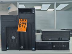 Lot of (4) Desktop PC's incl. (1) HP ProDesk 400 G7 Small Form Factor PC, i5-10500, 8 GB RAM, 512 GB