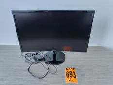 24" SAMSUNG Monitor, LS27 Series, with power cable and base