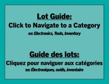 Lot Guide: Jump to Category, Click to Navigate / Guide des lots, cliquez et naviguer a un categorie