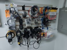 Lot of Cables, various power, network, POLYCOM Expansion Microphones