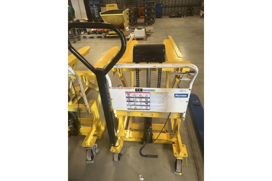 Vestil Tote-A-Load 2200 lb. capacity pallet jack/lift table - Image 1 of 3