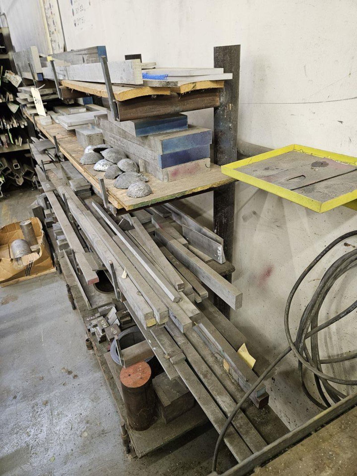 Rack w/ Assorted Aluminum, Stainless Steel & Magnesium
