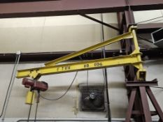 1-Ton Wall Mount Jib Crane w/ Dayton Electric Hoist