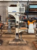 AVEY VINTAGE DRILL PRESS, SIZE NO. 2, 8" THROAT, S/N 9574, 20-1/2 X 28" WORK SPACE