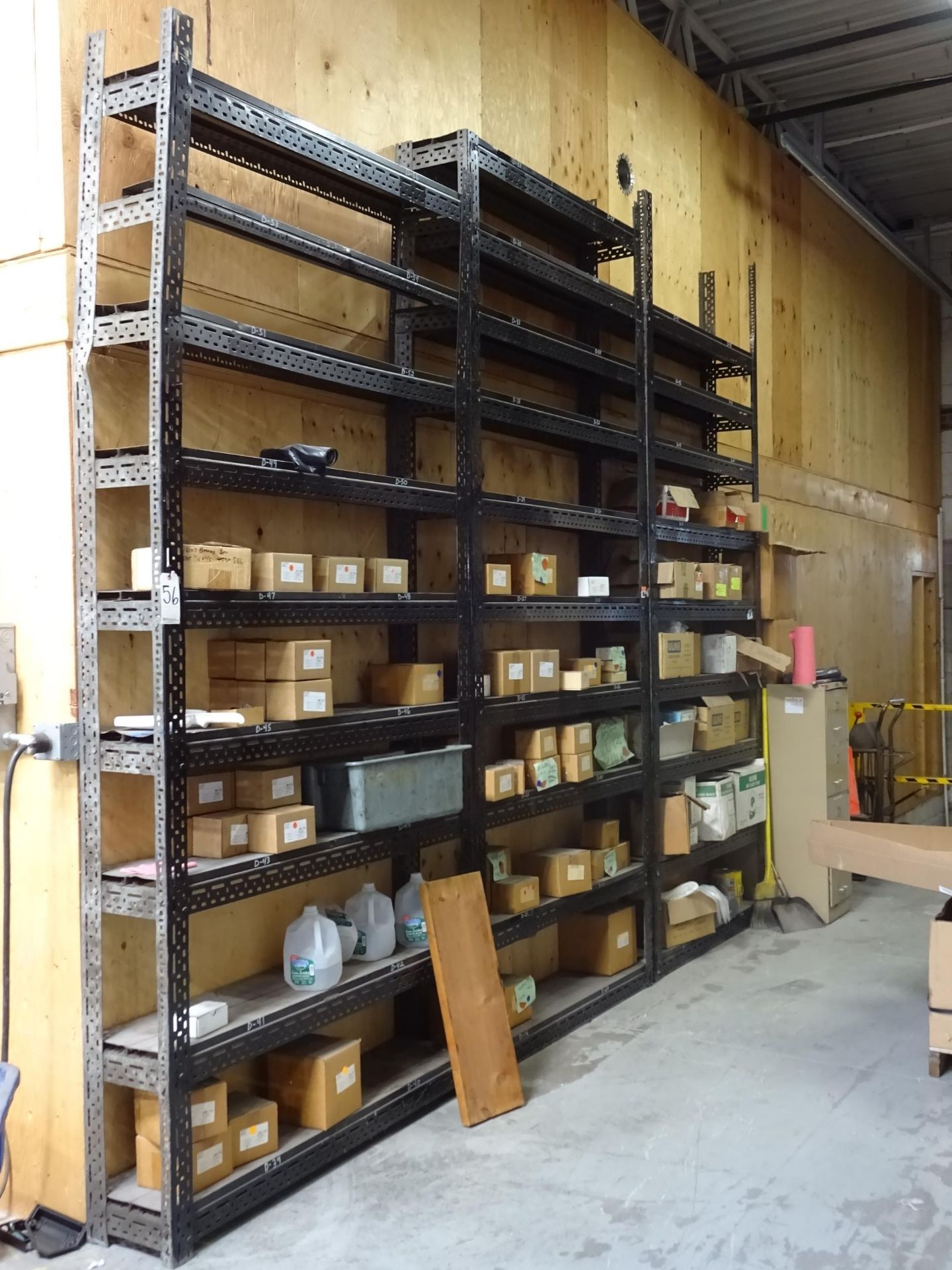 LOT (3) SECTIONS ADJUSTABLE STEEL RACK