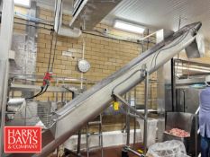 MTC S/S Inclined Auger Conveyor, Model: MTCS-16-18-6, S/N: 7048 (Location: Tyrone, PA)