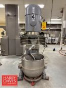 Hobart 80 Quart 3 HP Mixer, Model: M-802, S/N: 11-445-055 with Bowl, Whisk and Dough Hook