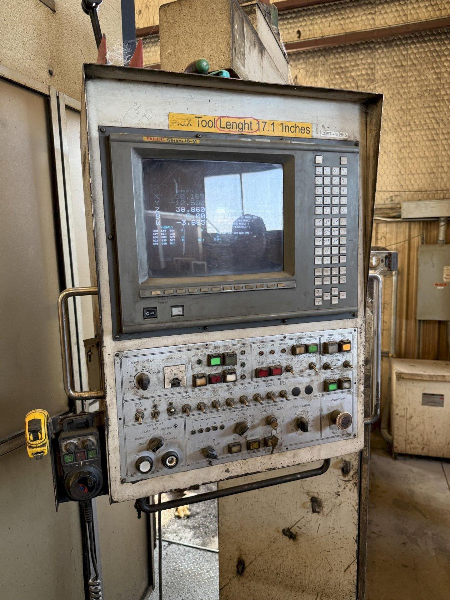 5.1" HNK CNC HORIZONTAL BORING MILL, HBM, 63 x 160 table with built in rotary, FANUC CNC, 40 ATC,... - Image 16 of 40