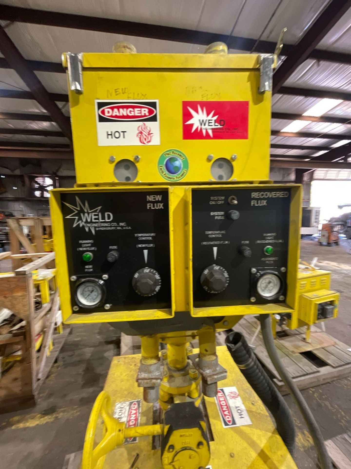 Welding Engineering Flux Hopper and Flux Feed, New/ Recovered Flux System. - Image 4 of 8