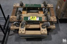 (6) ASSORTED FOUR WHEEL DOLLIES