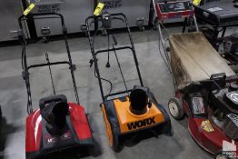 WORX WG650 18" ELECTRIC SNOWBLOWER