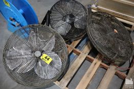 (3) WALL MOUNTED FANS