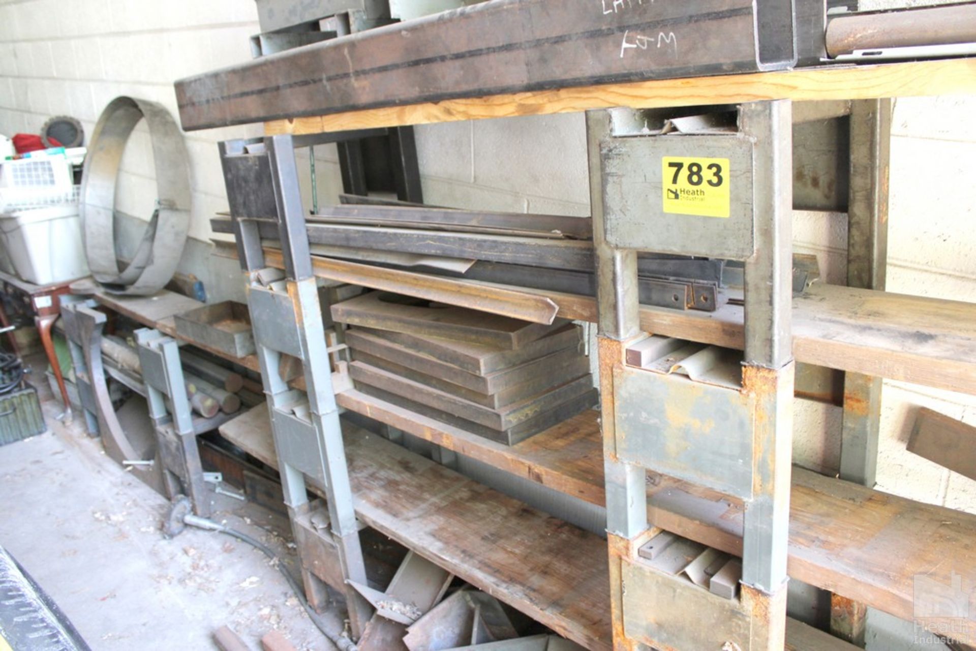 JARKE RACKS, ALL STEEL AND CONTENTS ON RACK