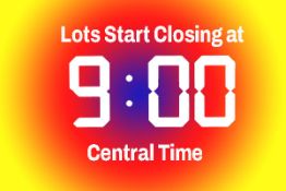 9:00 AM Start on this auction