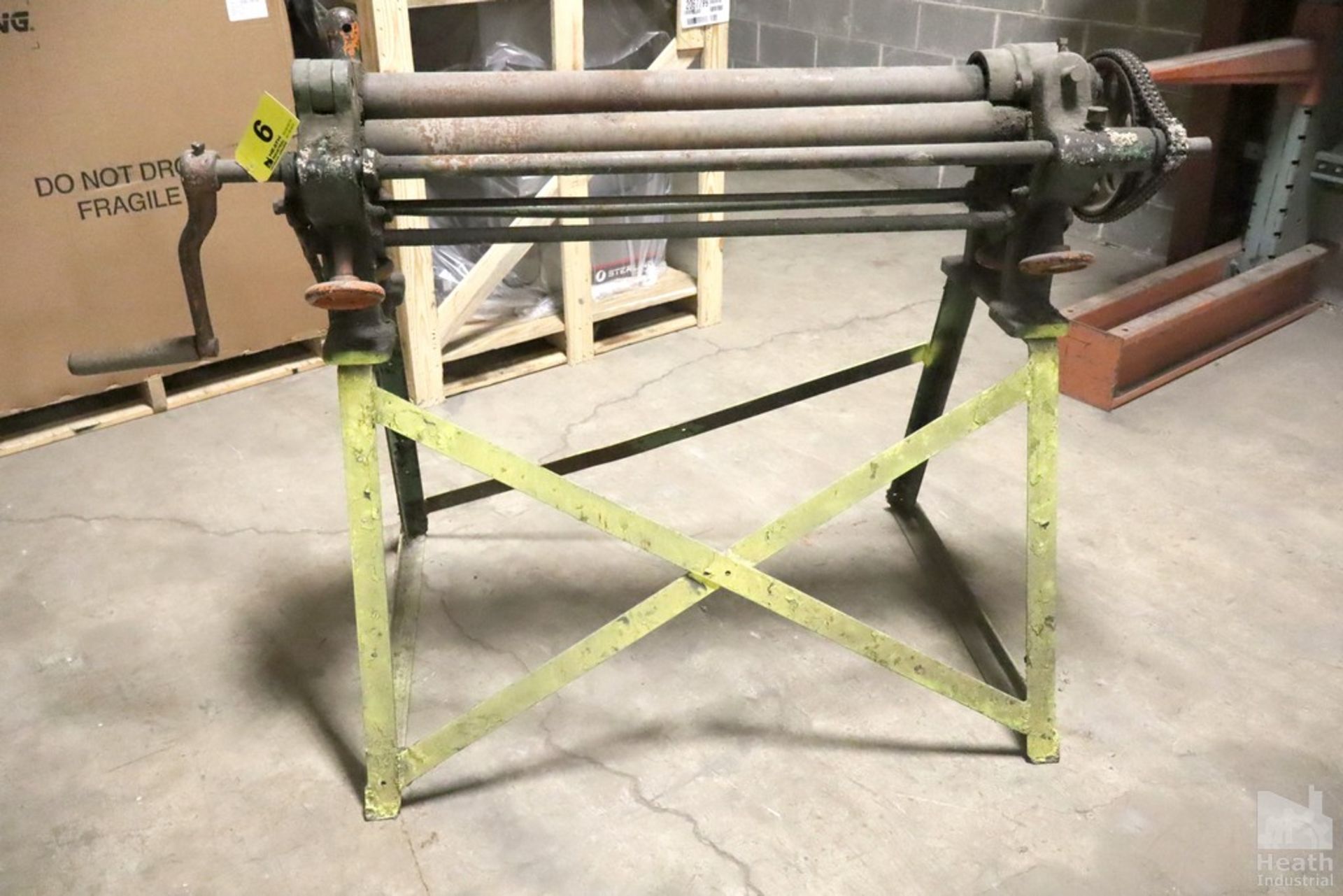 RYERSON 38" SLIP ROLLER WITH STEEL STAND