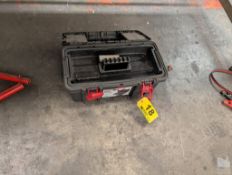 PLASTIC TOOLBOX WITH CONTENTS