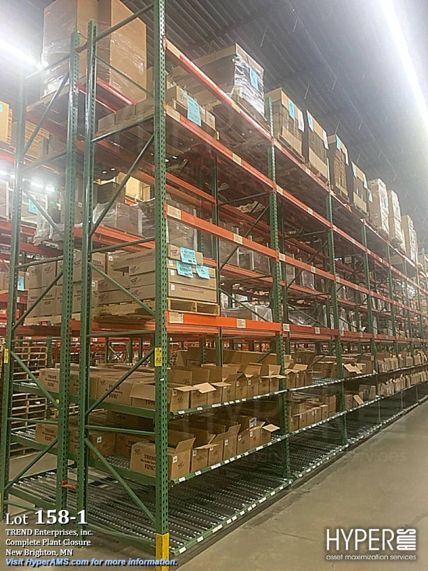 H 8413 Racking (28) Sections of High-Capacity Industrial Pallet Racking with (20) 18ft ...