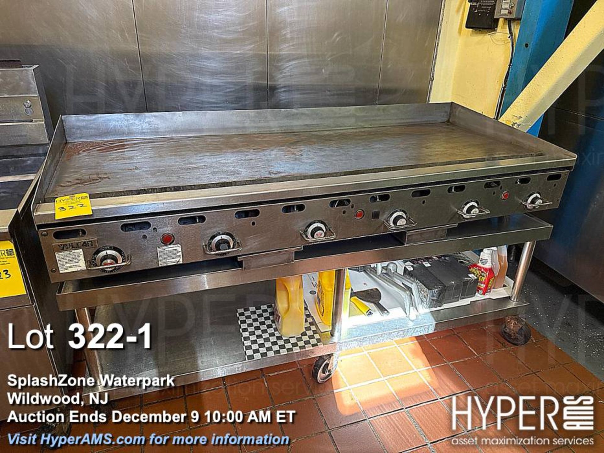 Vulcan MSA72-101 6' Gas Griddle, 6 heat zones, natural gas, Stainless Steel, NSF Certified